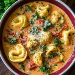 Creamy Tuscan Tortellini Soup