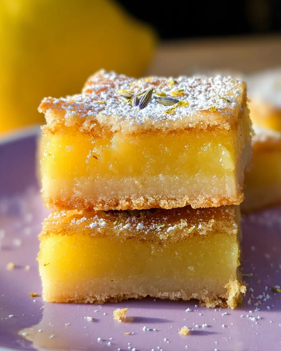 Lavender Lemon Bars
