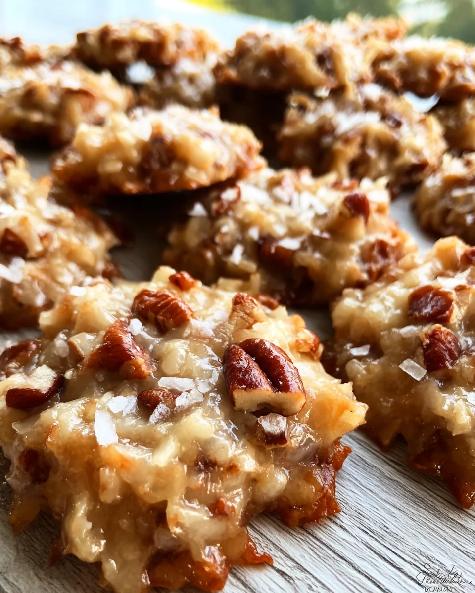 No-Bake Coconut Praline Cookies