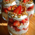 Strawberry Pretzel Salad Parfaits 17 Strawberry Pretzel Salad Parfaits