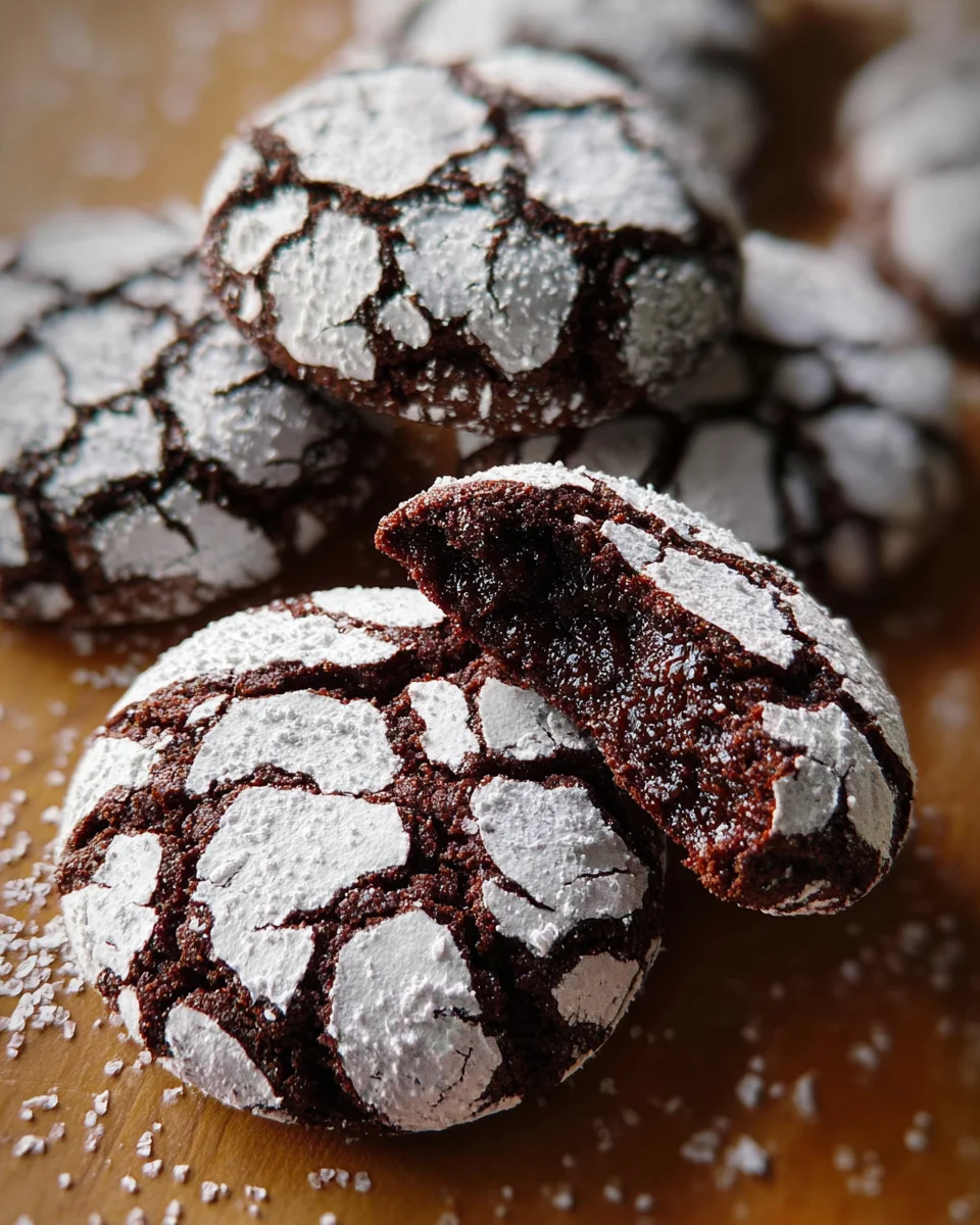 The BEST Chocolate Crinkle Cookies Recipe