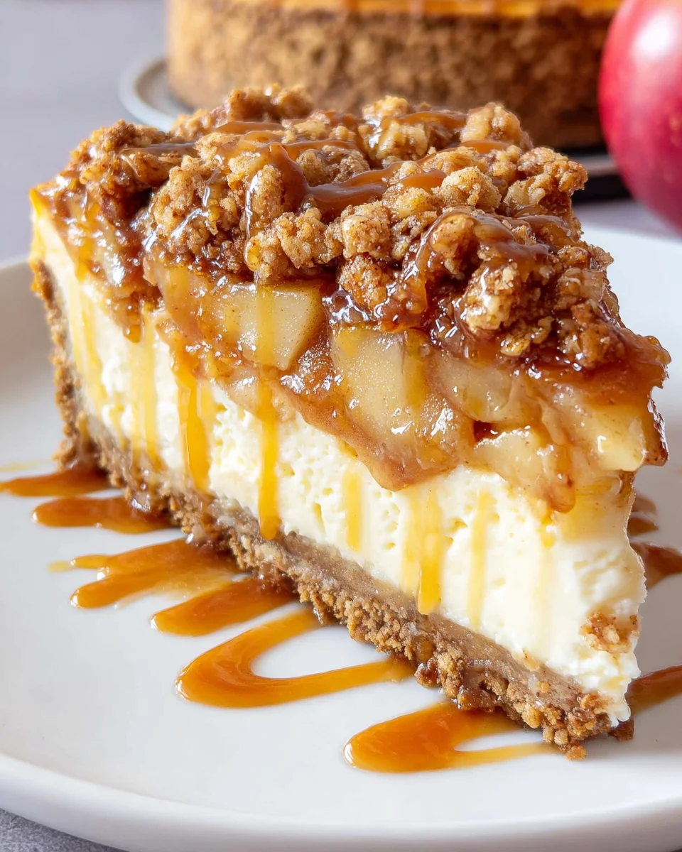 Apple Crisp Cheesecake