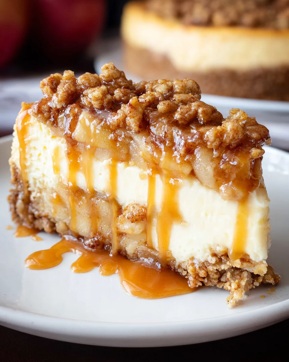 Apple Crisp Cheesecake 34 Apple