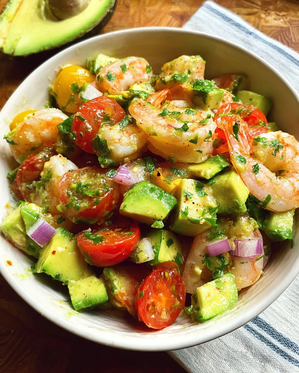 Avocado Salsa Shrimp Salad