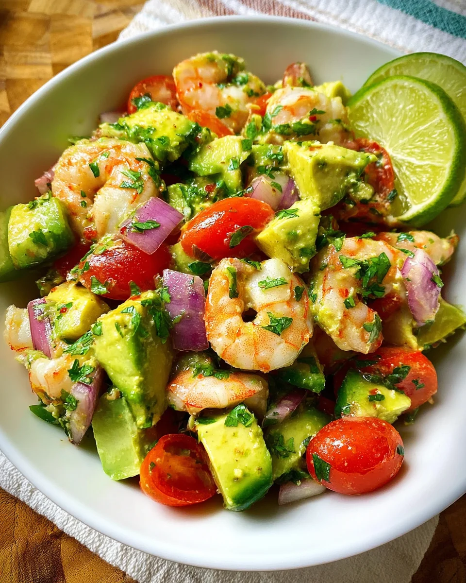 Avocado Salsa Shrimp Salad 19 Avocado
