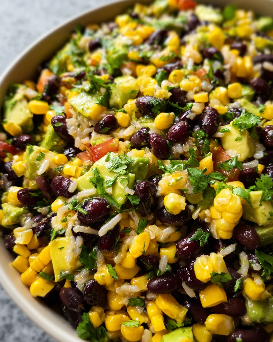 Black Bean Corn Avocado Salad