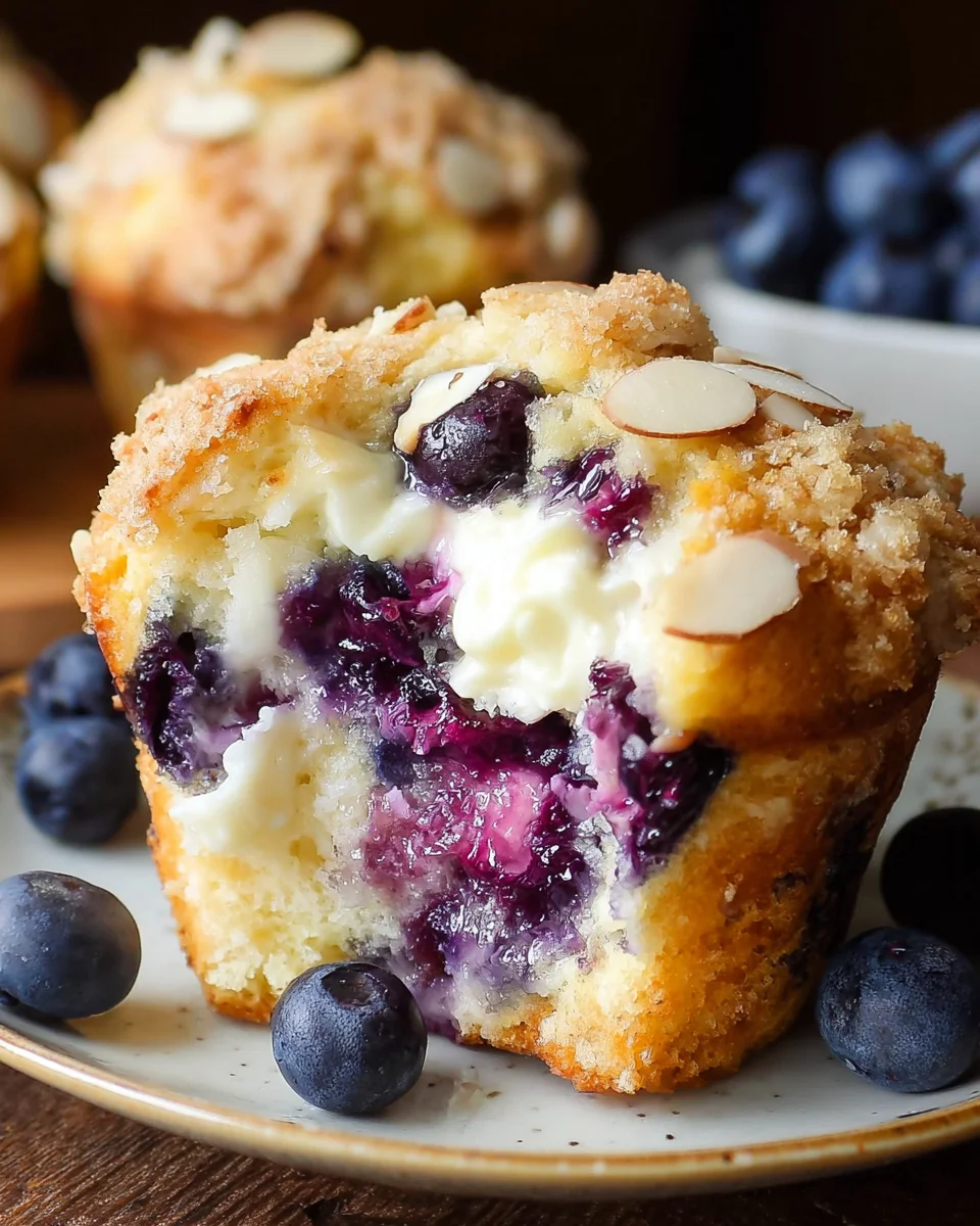 Blueberry Cream Cheese Muffins