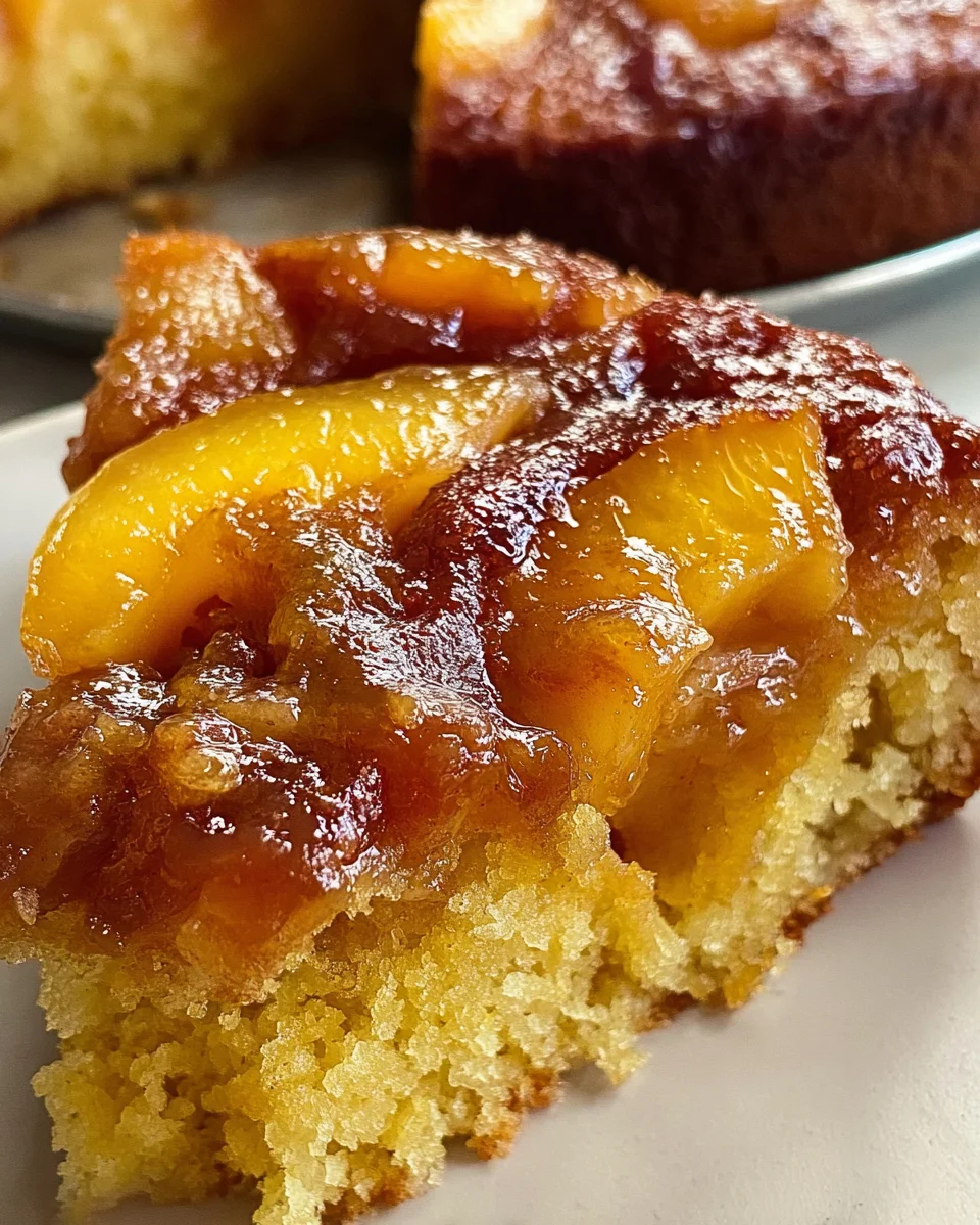 Brown Sugar Peach Cake