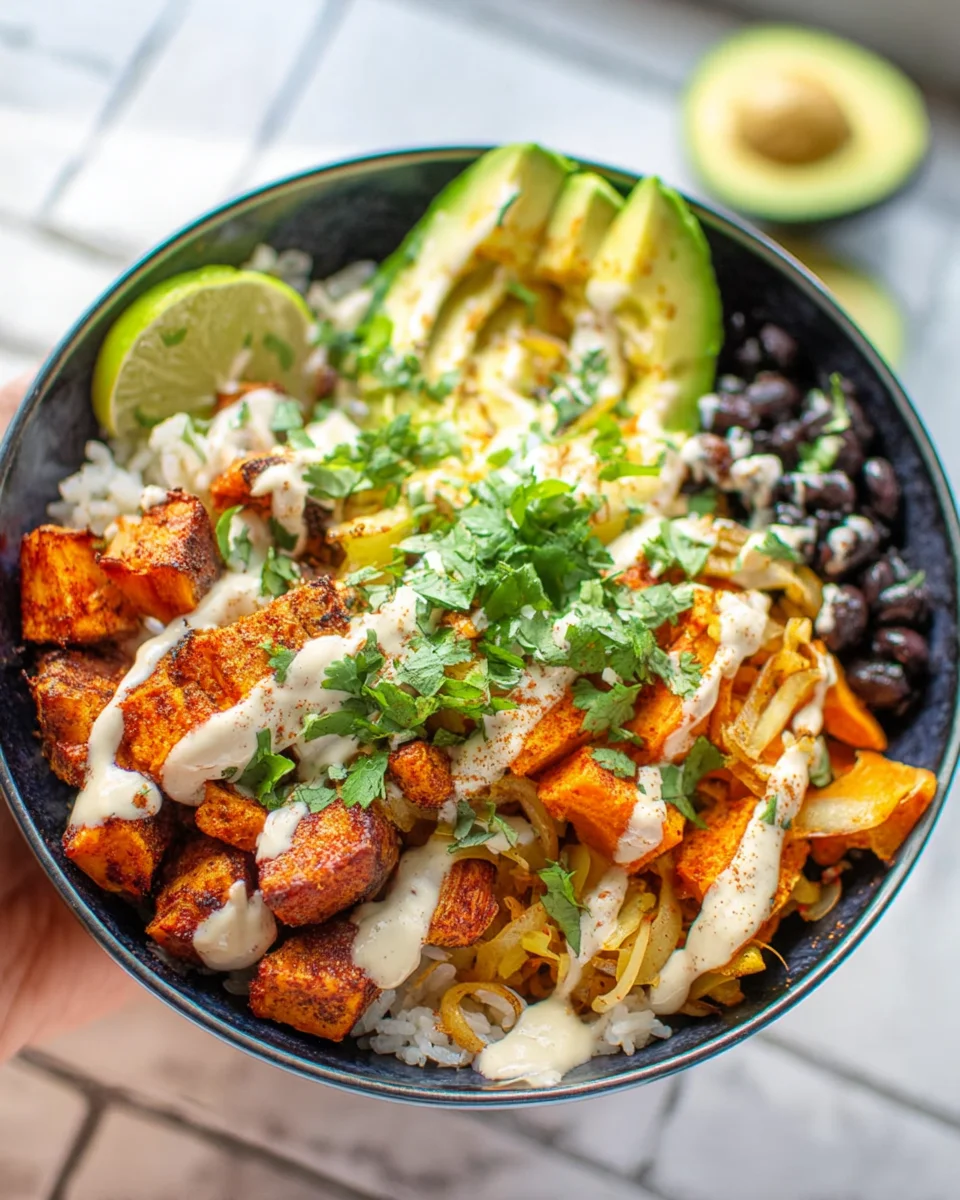 Cajun Sweet Potato Rice Bowl