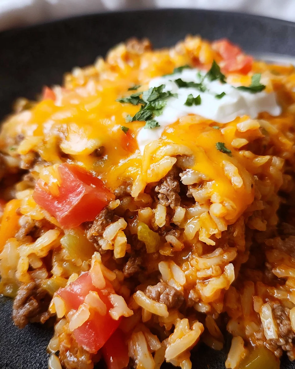 Cheesy Taco Rice Recipe