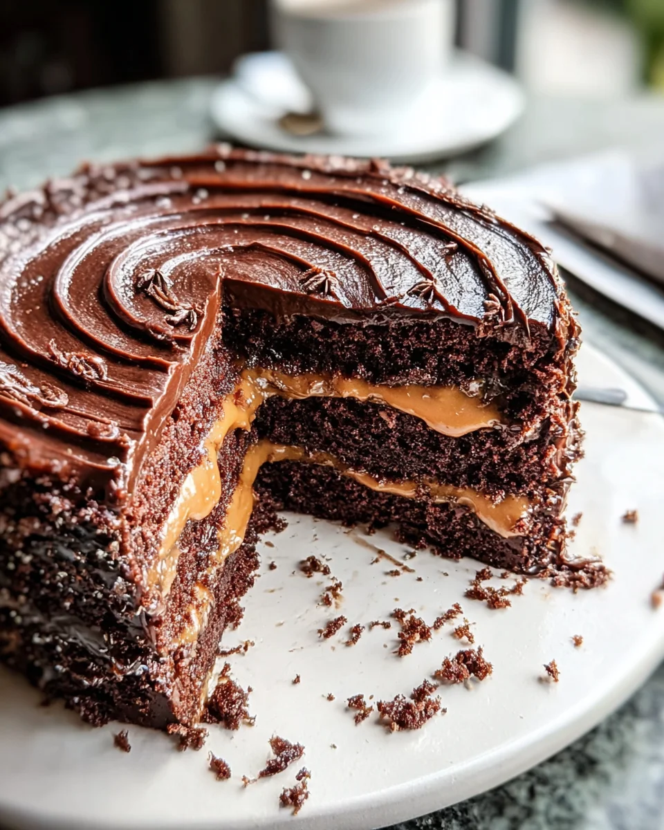 Chocolate Dulce de Leche Cake
