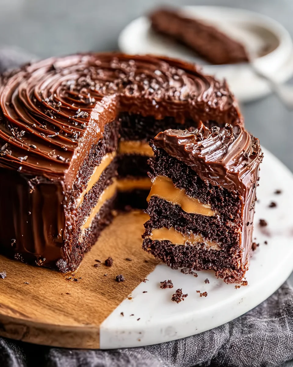 Chocolate Dulce de Leche Cake 29 Chocolate