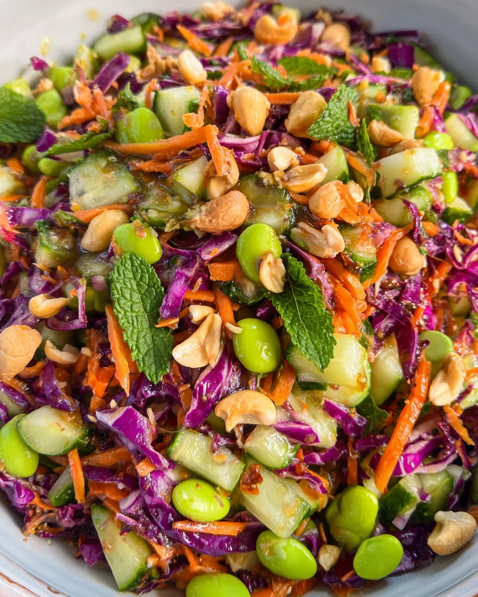 Chopped Asian Salad (Miso Dressing)