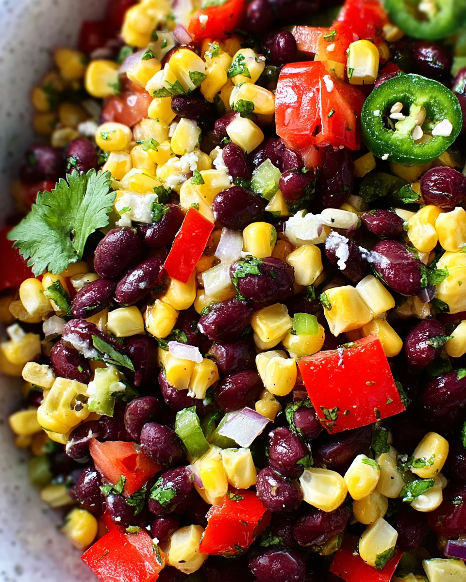Corn and Black Bean Salad 20 Corn