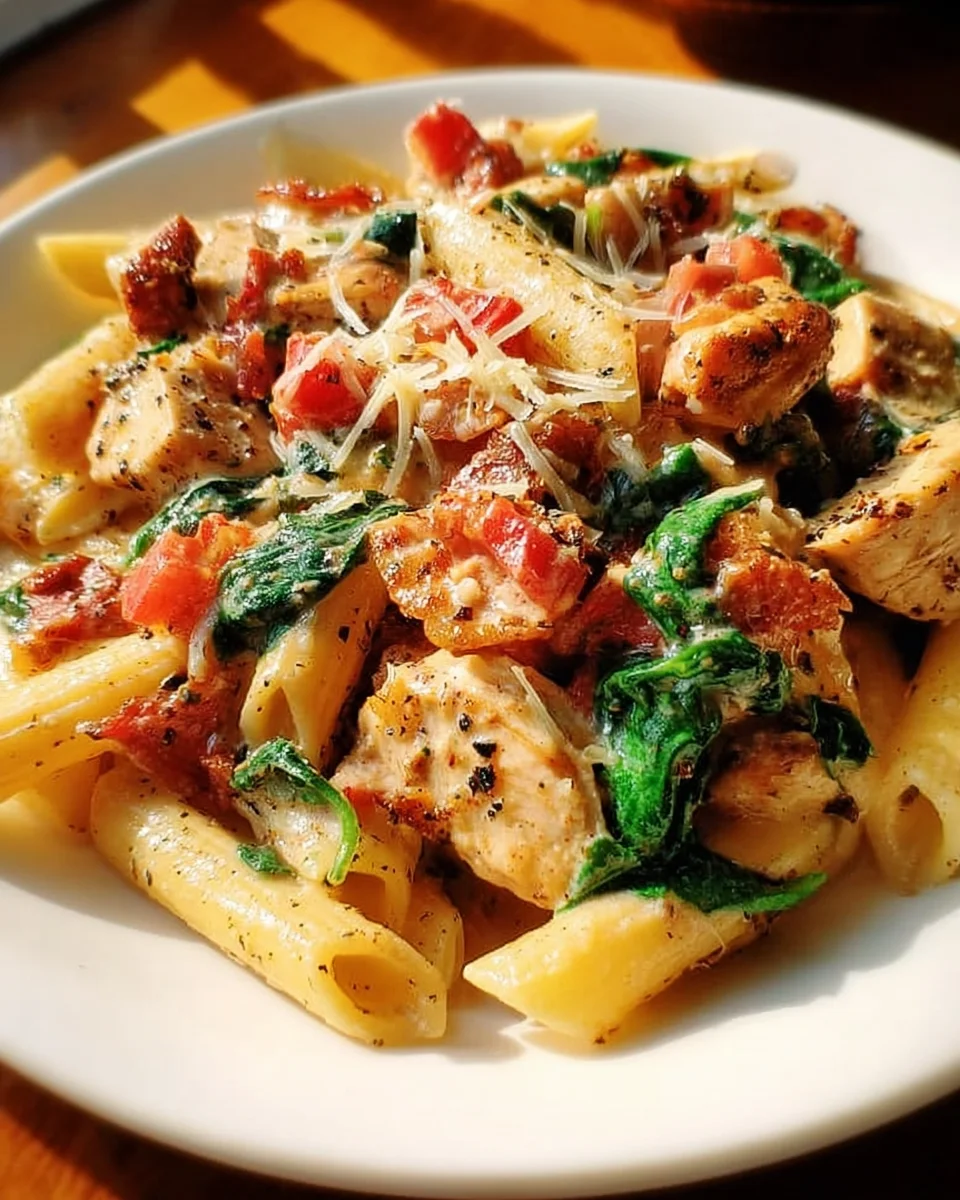 Creamy Chicken Pasta with Bacon