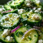 Cucumber Feta Salad 19 Cucumber Feta Salad