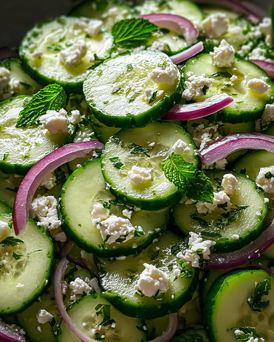 Cucumber Feta Salad 18 Cucumber