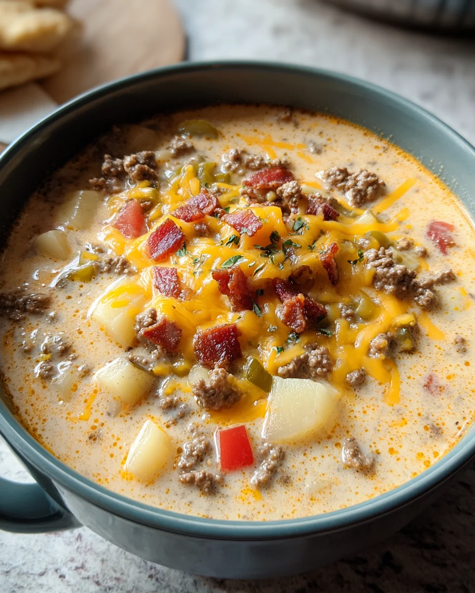 Easy Cheeseburger Soup 25 Easy
