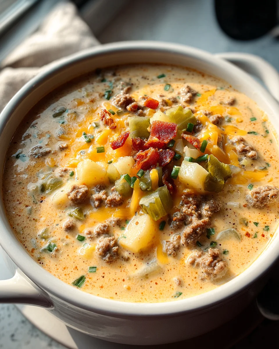 Easy Cheeseburger Soup 26 Easy