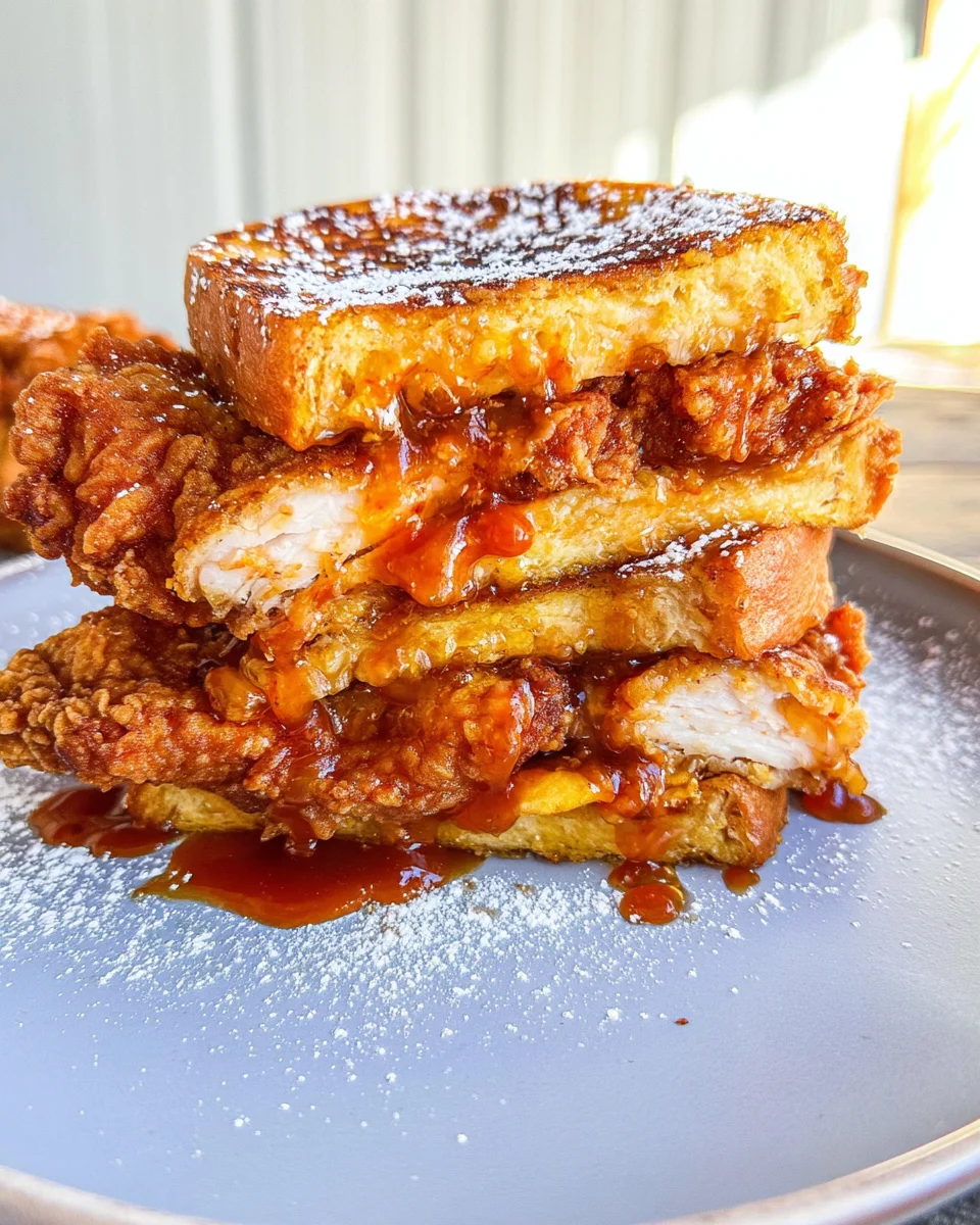 French Toast Fried Chicken Sandwich