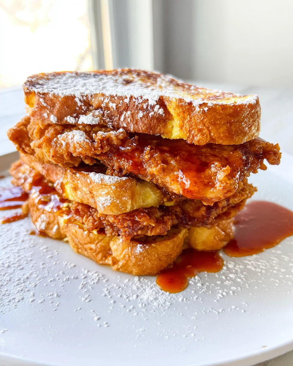 French Toast Fried Chicken Sandwich 34 French