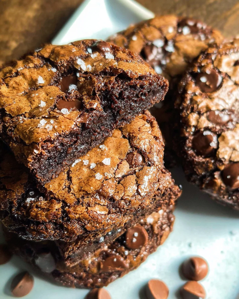 Fudgy Chewy Browkies (Brookies) 24 Fudgy