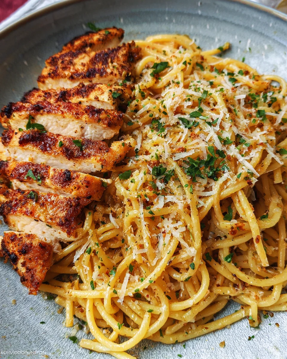 Garlic Butter Chicken Pasta