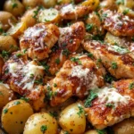 Garlic Parmesan Chicken and Potatoes (One-Pan Dinner) 26 Garlic Parmesan Chicken and Potatoes (One-Pan Dinner)