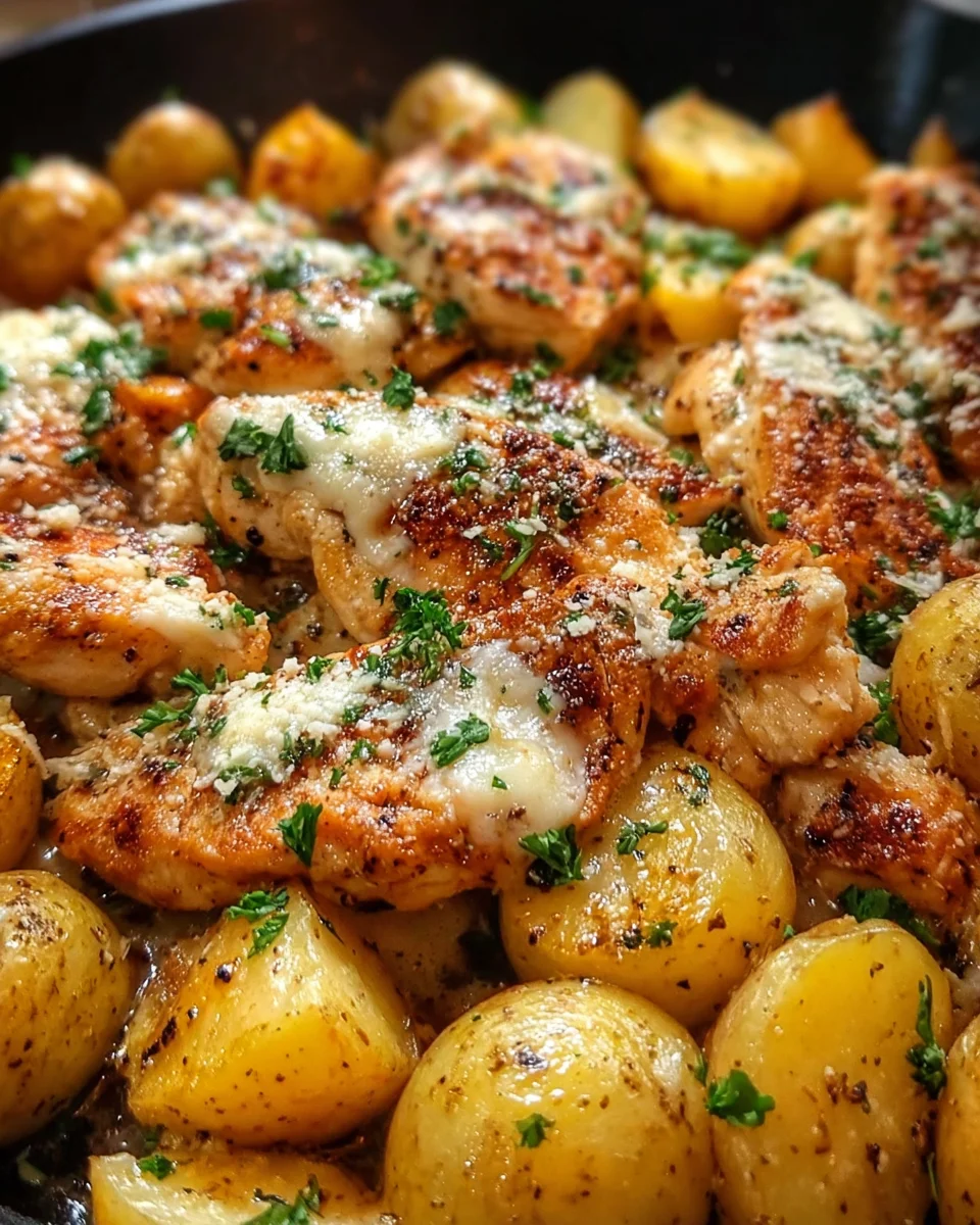 Garlic Parmesan Chicken and Potatoes (One-Pan Dinner) 24 Garlic