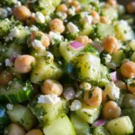 Herby Cucumber Salad with Feta and Chickpeas 21 Herby Cucumber Salad with Feta and Chickpeas