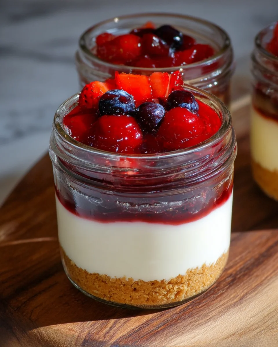 High Protein Cheesecake Jars