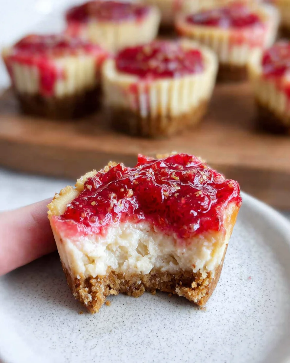 High Protein Healthy Strawberry Cheesecake Bites
