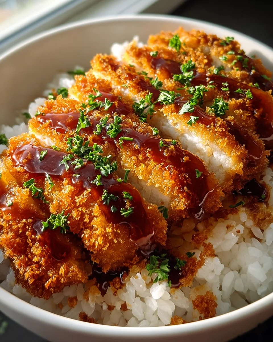 Japanese Katsu Bowls with Tonkatsu Sauce 18 Japanese