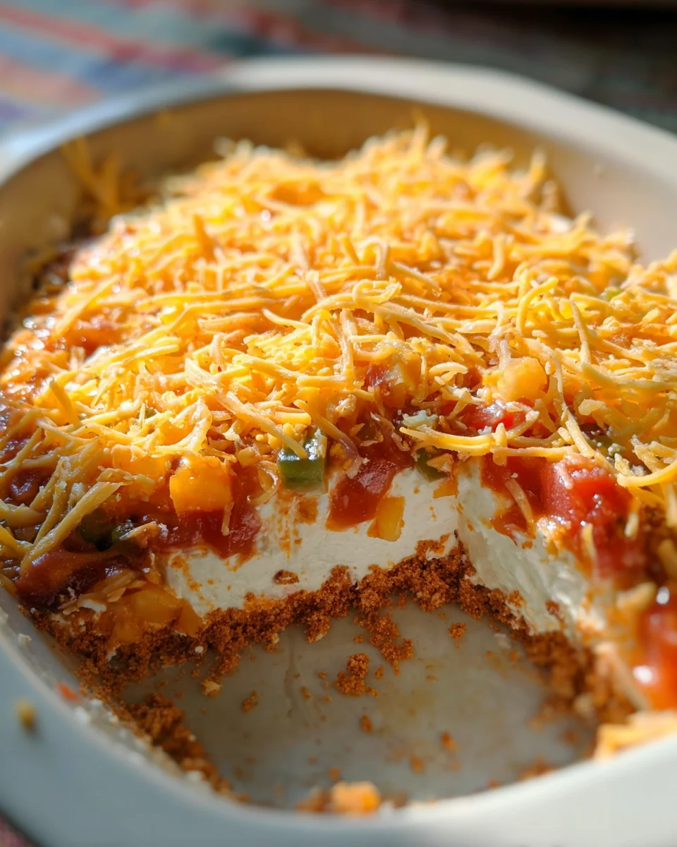 Layered Cream Cheese and Salsa Dip 15 Layered