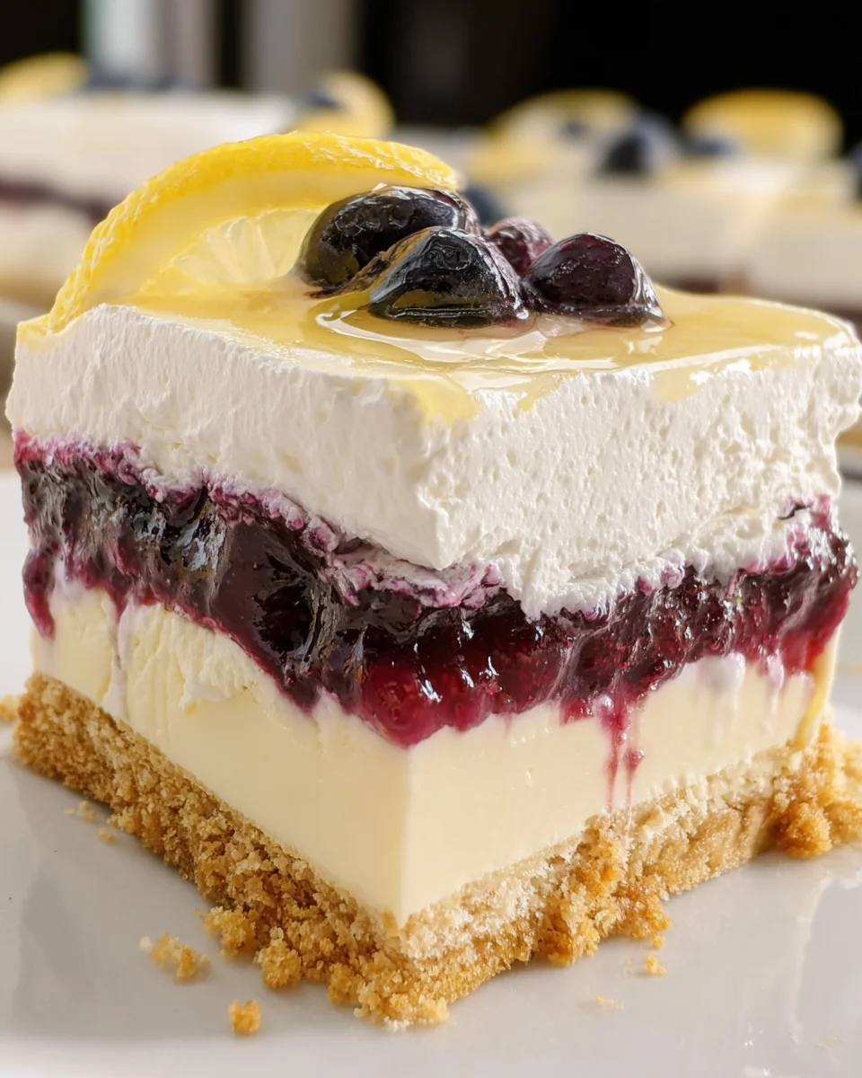 No Bake Lemon Blueberry Dessert 21 No