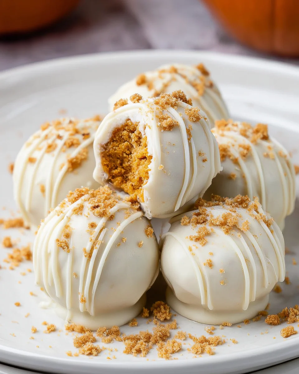 No Bake Pumpkin Balls