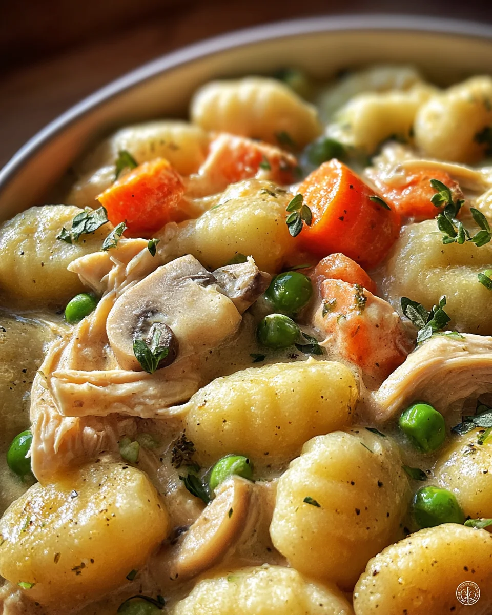 One Pot Gnocchi Chicken Pot Pie