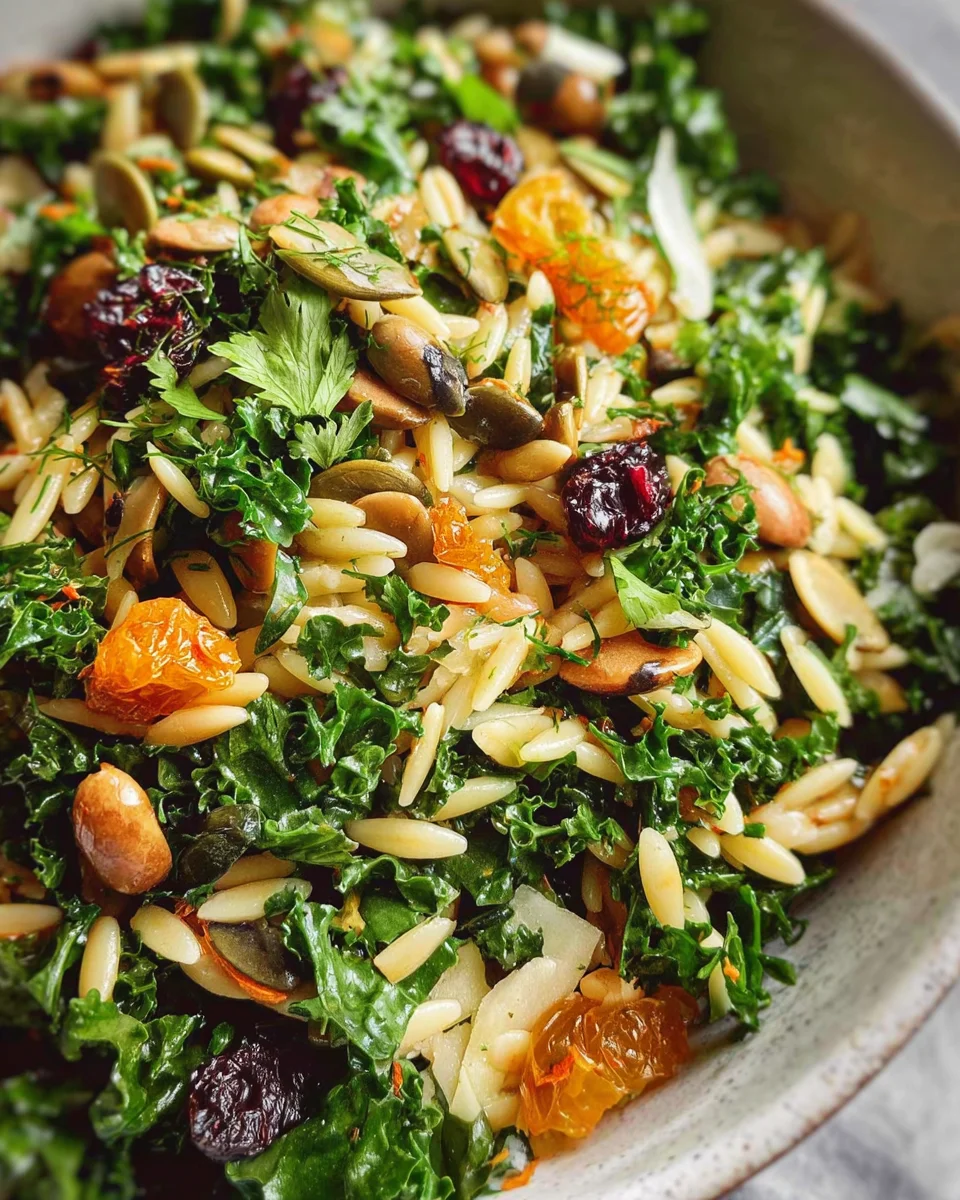 Orzo Kale Salad with Lemon Vinaigrette 23 Orzo