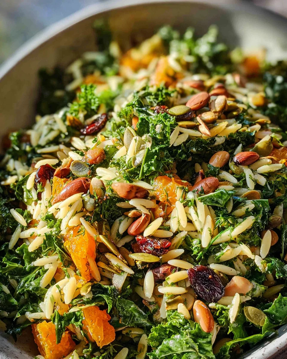 Orzo Kale Salad with Lemon Vinaigrette 24 Orzo