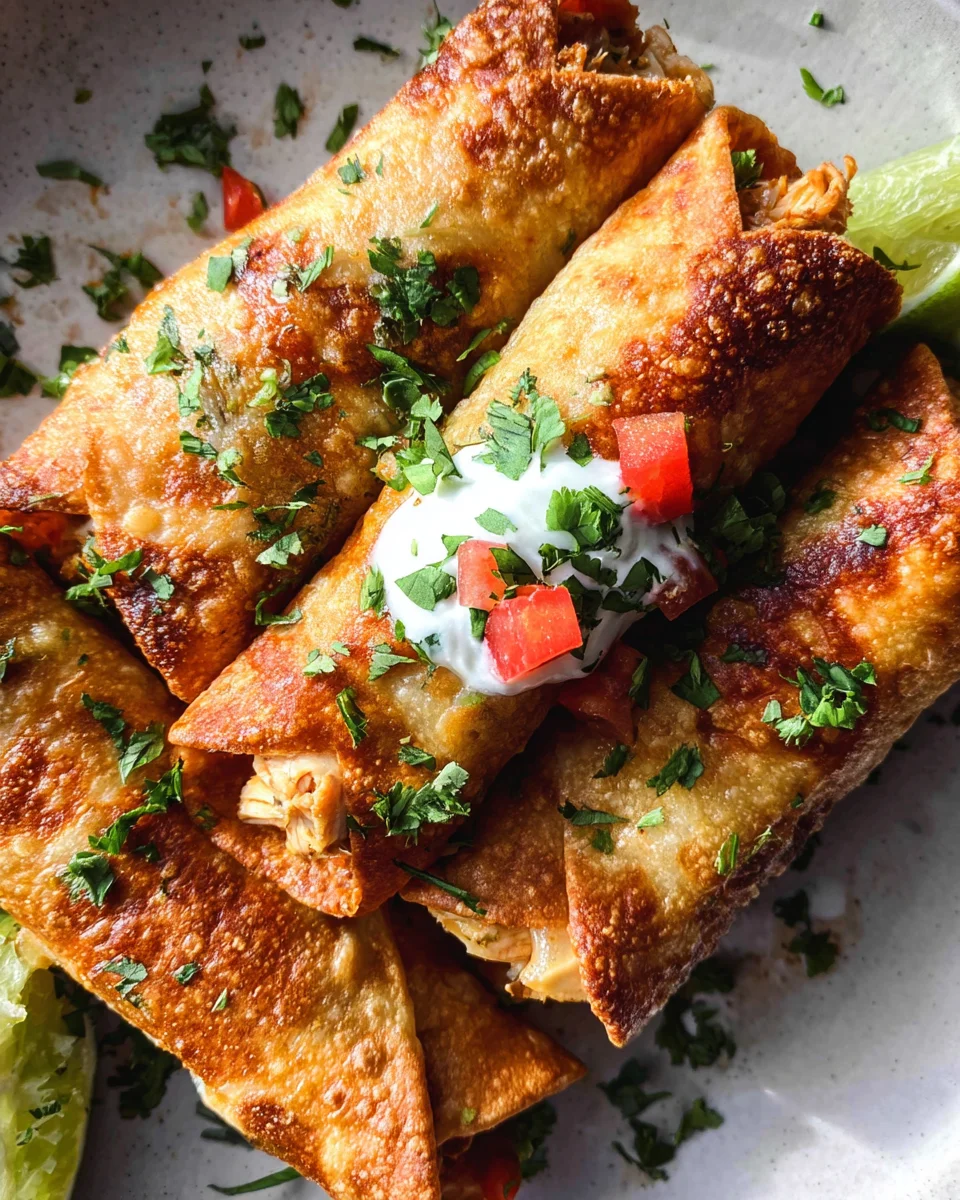 Oven Baked Chicken Taquitos Recipe