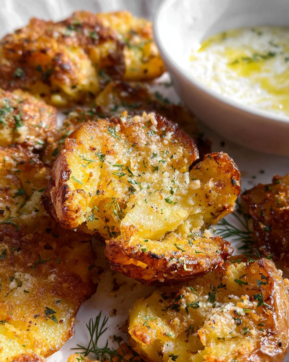 Parmesan Smashed Potatoes