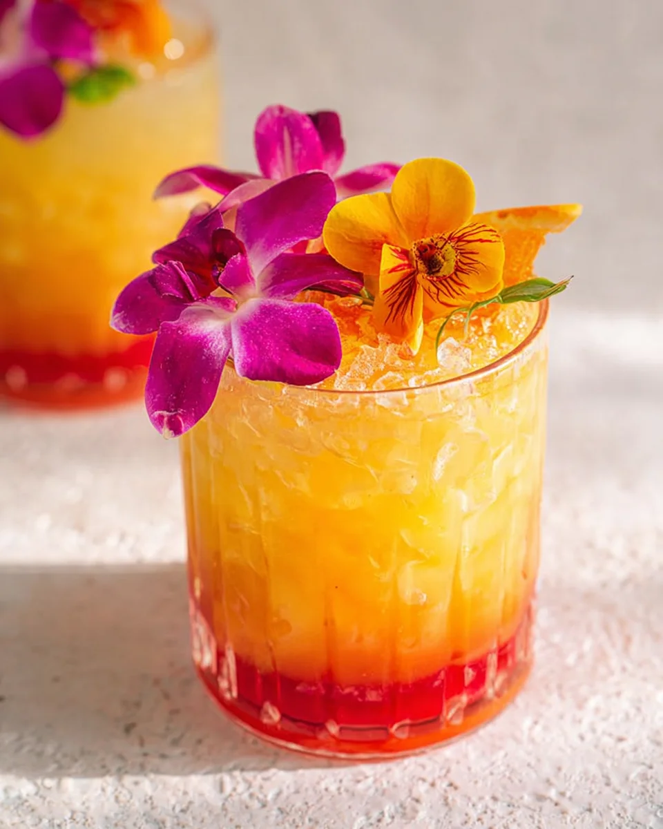 Pineapple Mango Rum Punch Recipe That is Almost too Pretty to Drink