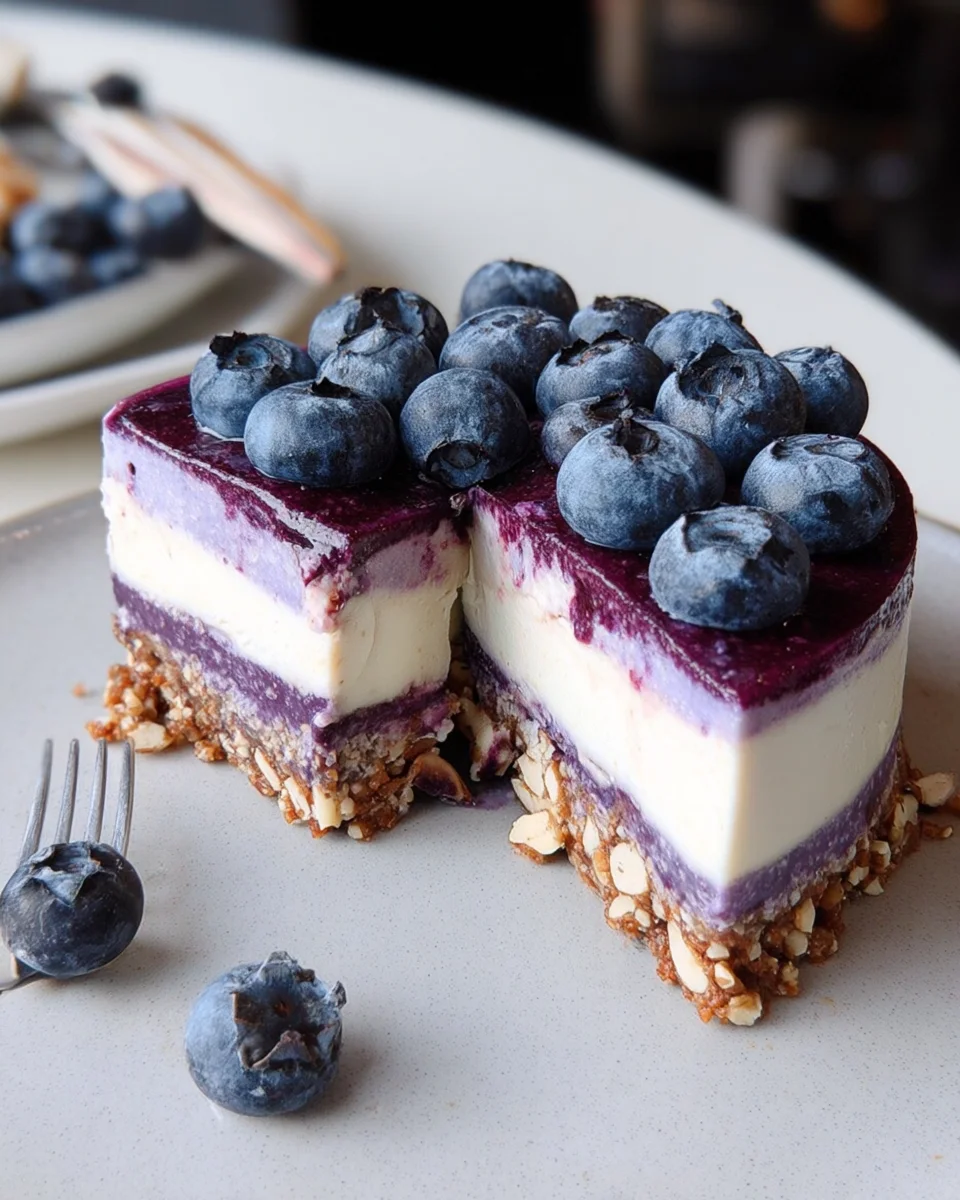 Raw Vegan Blueberry Cheesecake 20 Raw