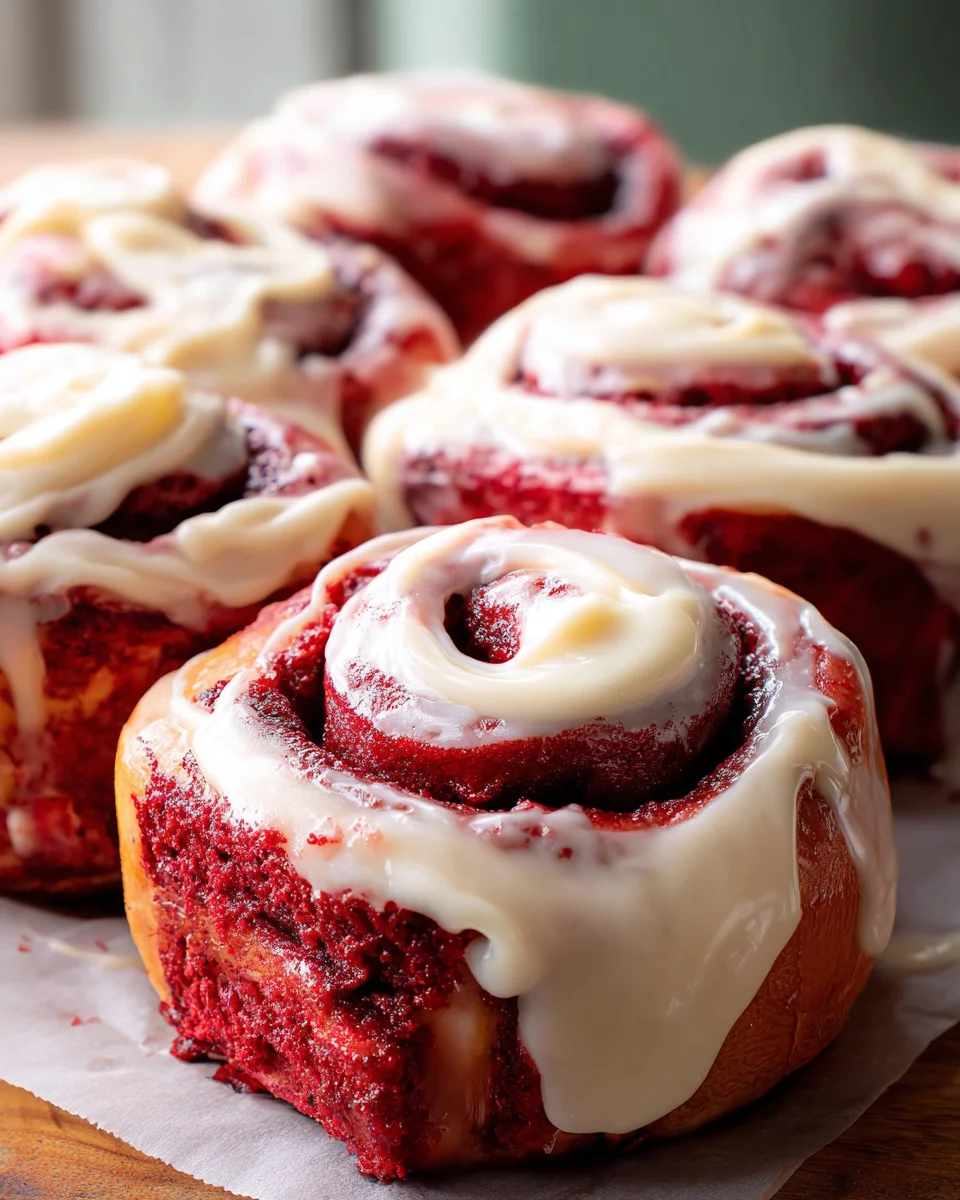 Red Velvet Cinnamon Rolls