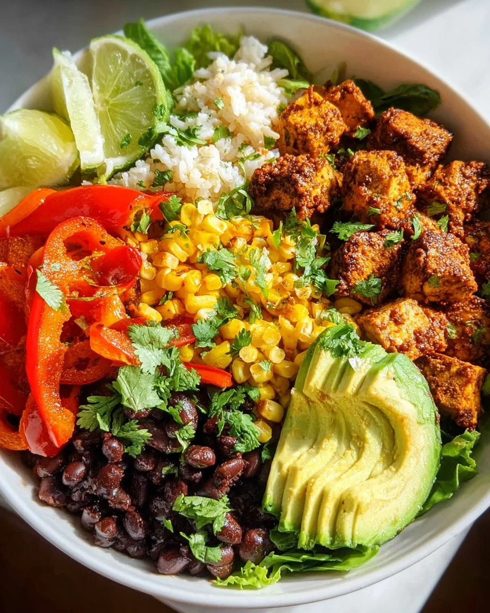 Spicy Baked Tofu Burrito Bowl 30 Spicy