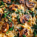 Spinach Mushroom Orzo 21 Spinach Mushroom Orzo