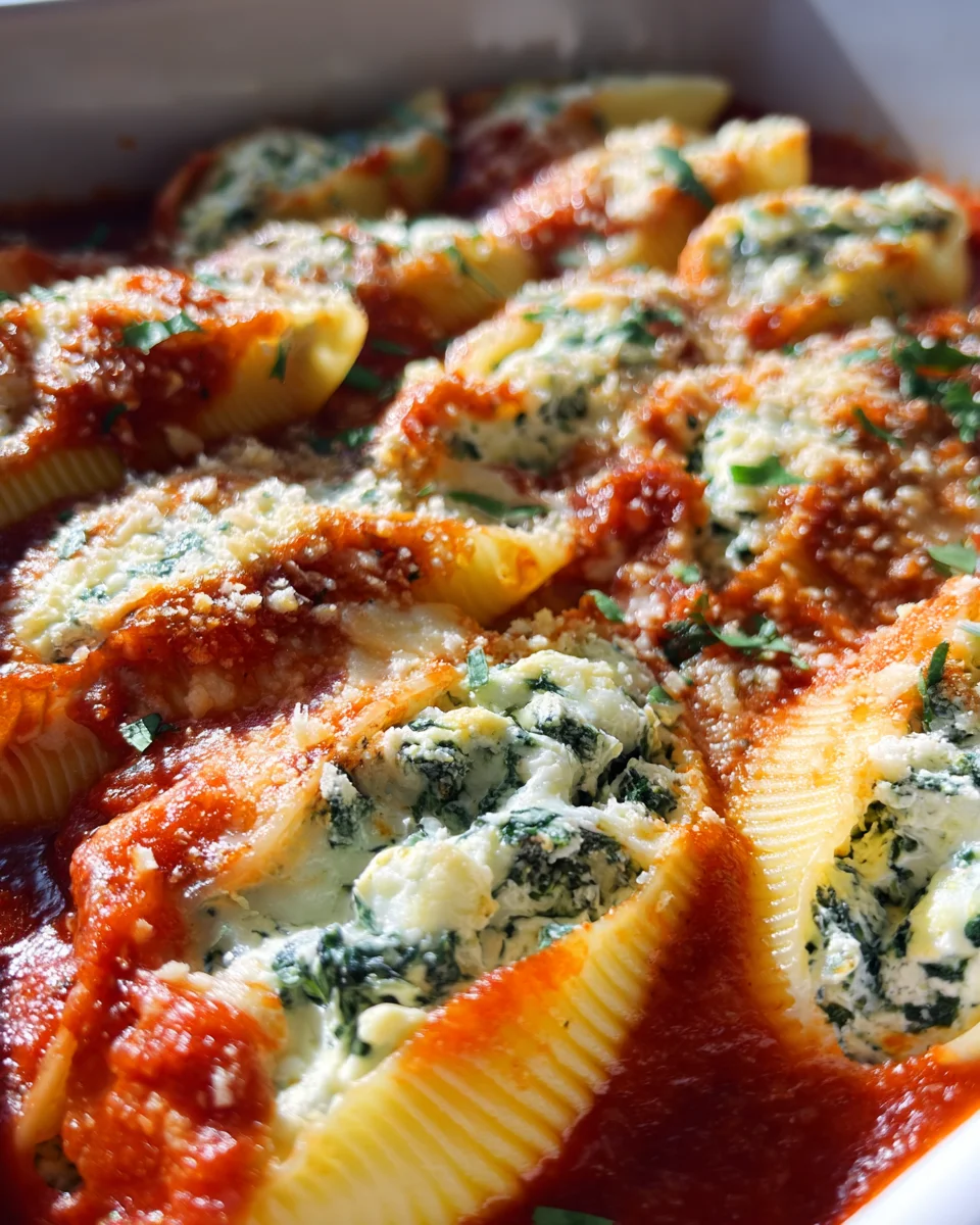 Spinach and Ricotta Stuffed Shells Recipe