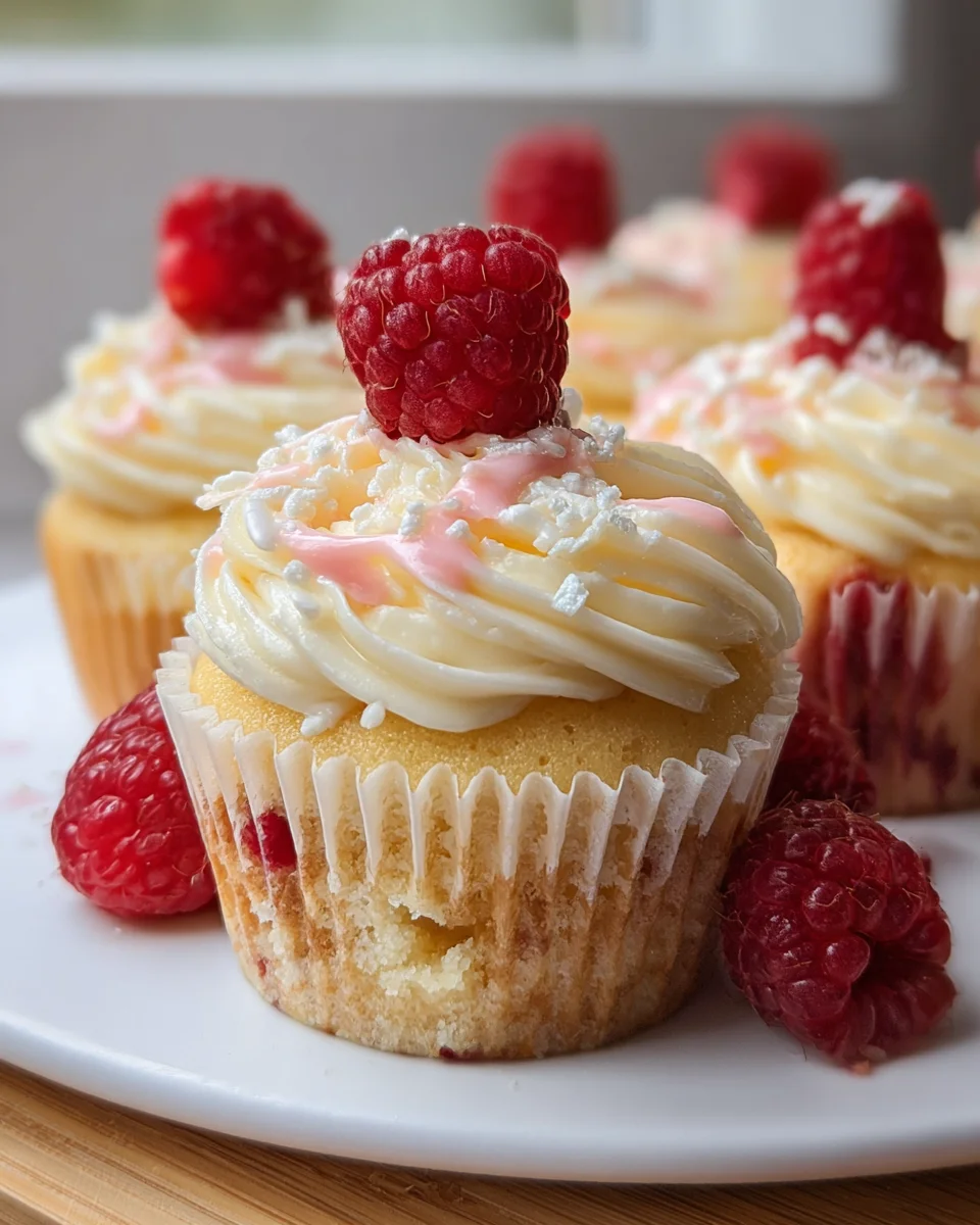 The Best White Chocolate Raspberry Cupcakes