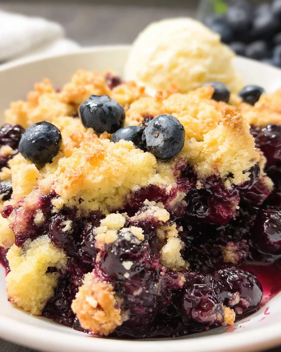 4 Ingredient Blueberry Cobbler 14 4
