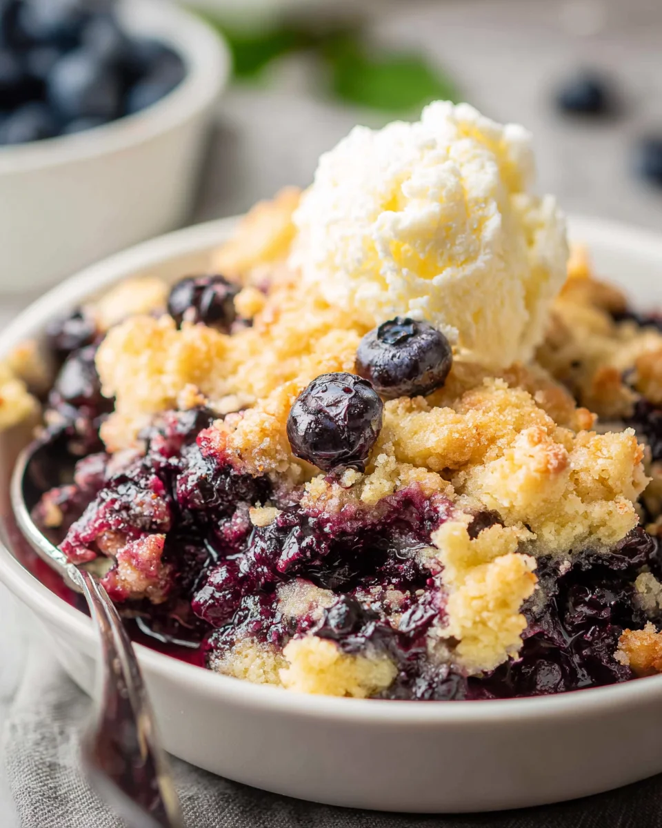 4 Ingredient Blueberry Cobbler 15 4